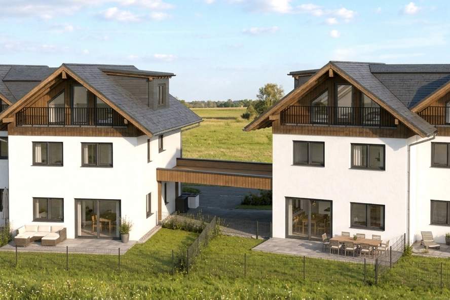Neubauprojekt gestartet: Moderne Doppelhaushälften in attraktiver Lage – Jetzt informieren!, Haus-kauf, 695.000,€, 5110 Salzburg-Umgebung