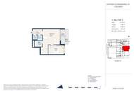 Exklusiver Erstbezug! 2 Zimmer mit südlichem Balkon und Blick ins Grüne!