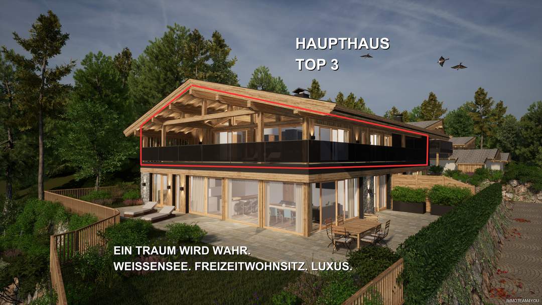 Ein Traum wird wahr! Weissensee. Freizeitwohnsitz. Luxus. Haupthaus Top 3 DG