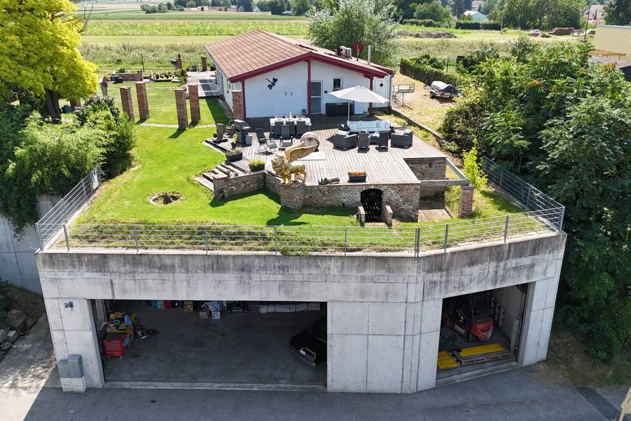 Exklusiver Bungalow mit Garagen und Kellergewölben, Haus-kauf, 500.000,€, 2002 Korneuburg