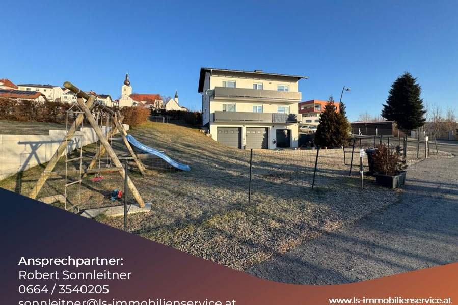 Bezugsfertiges großes Wohnhaus mit zwei Wohneinheiten und großen Garagen in zentraler Lage in Friedberg mit Fernsicht, Haus-kauf, 399.000,€, 8240 Hartberg-Fürstenfeld
