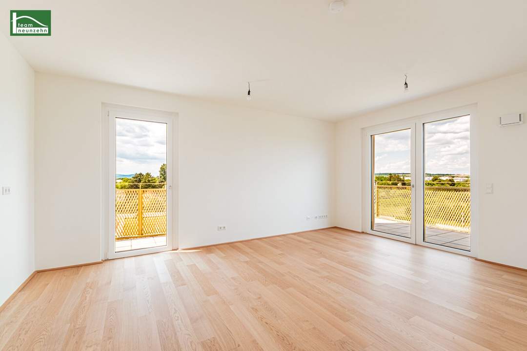 Traumhafte Familienwohnung - 4.Zimmer mit Balkon, Geothermie und Provisionsfrei - „Hirschfeld – Naturnah wohnen“