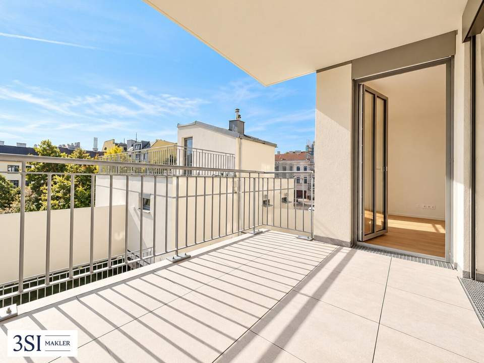 Moderner, urbaner 3-Zimmer-Erstbezug mit südwestlichen Balkon & Klimaanlage