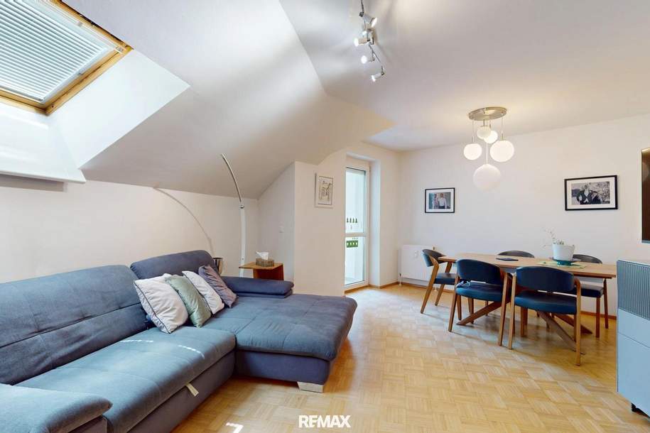 Dachgeschossflair am Siedlungsrand – 82 m² Wohnkomfort mit Balkon, Wohnung-kauf, 259.000,€, 4020 Linz(Stadt)