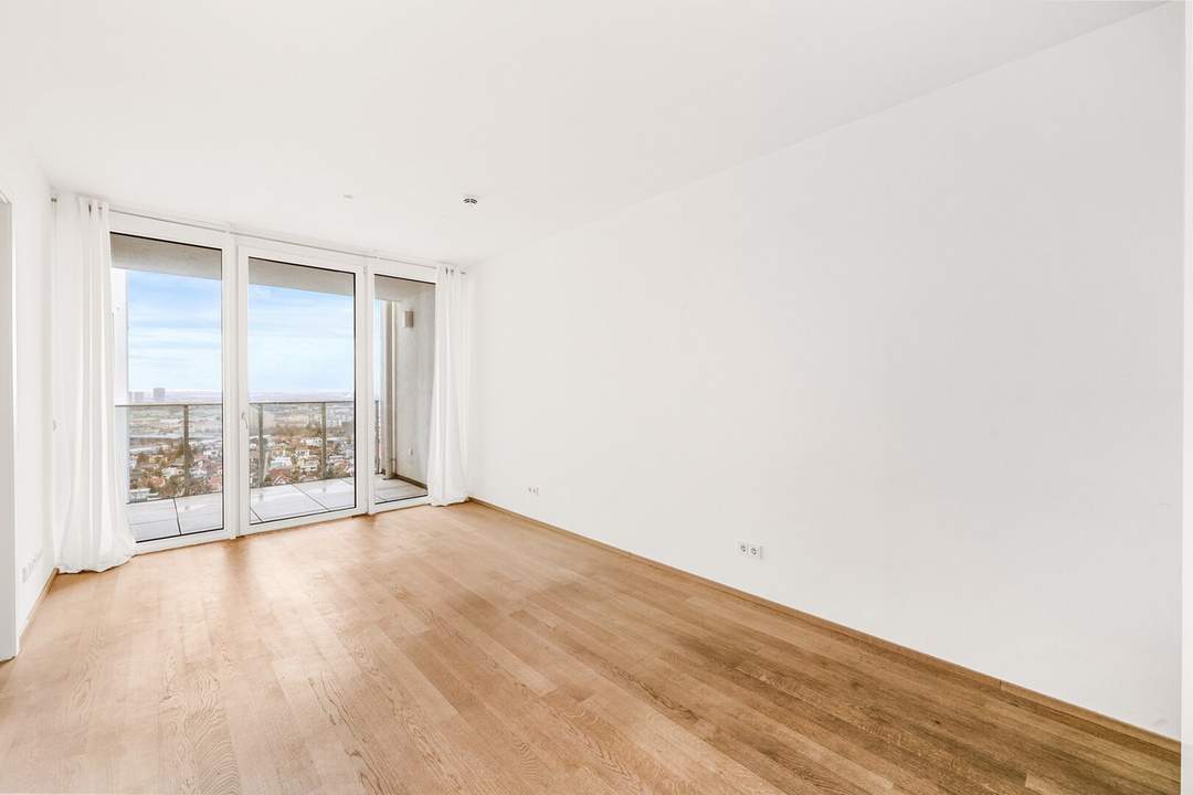 ***17.Stock-2-Zimmer-Neubauwohnung mit Balkon***