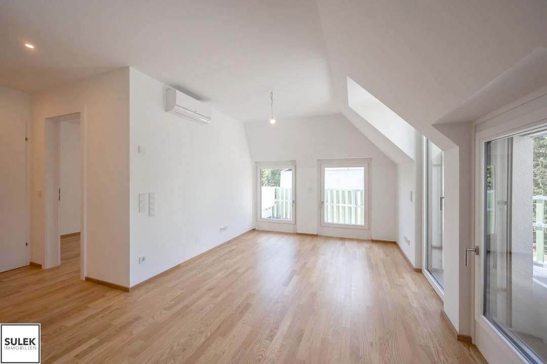 Dachgeschoss-Erstbezug mit 3 Zimmern, Balkon und Klimaanlage in Grünlage nahe U4 | Rondelle XIV - Top 14