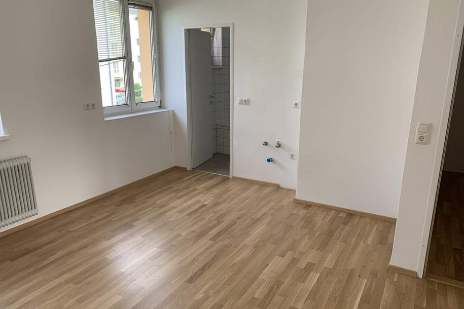 Bezaubernde 2-Zimmer-Wohnung mit allen Vorteilen einer Top-Infrastruktur bietet erholsames Wohnen in zentraler und dennoch naturnaher Grünlage! Ab 01.08.2025 verfügbar!, Wohnung-miete, 497,38,€, 4451 Steyr-Land