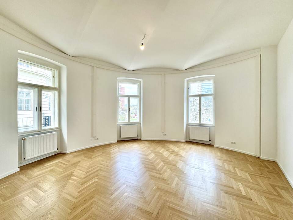 Traumhaftes Altbaubüro mit Gewölbedecke und Blick über die Donau! Büroliegenschaft bei U1/U4 Schwedenplatz