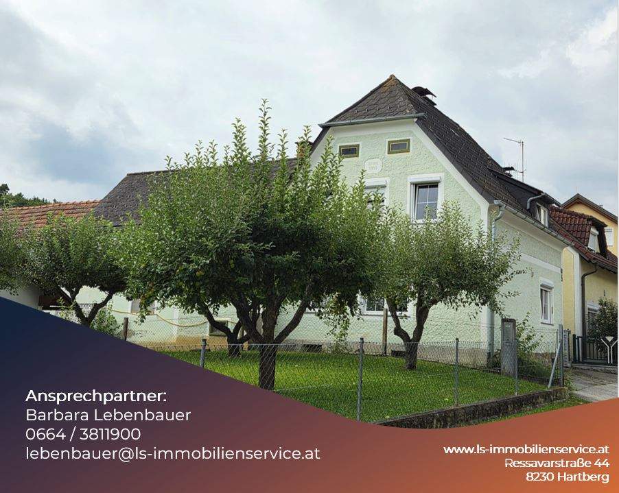 Wohnhaus mit Potenzial auf großem Grundstück und kleiner Waldparzelle in Rohrbach an der Lafnitz