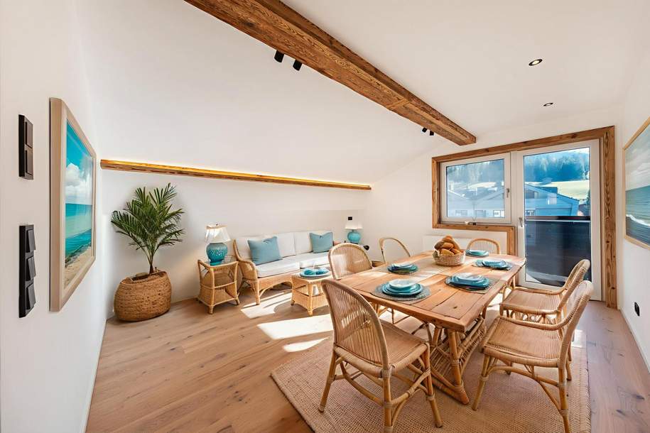 Premium Dachgeschoßwohnung mit Altholzcharme und traumhaftem Bergblick, Wohnung-kauf, 498.000,€, 6365 Kitzbühel