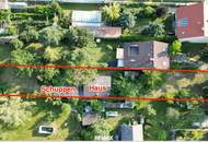 SCHÖNES AUFGESCHLOSSENES BAUGRUNDSTÜCK für 1 oder 2 Häuser