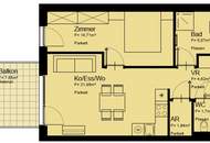 Ab 01.11.: Moderne 2-Zimmer-Wohnung mit Balkon nahe U1 Rennbahnweg