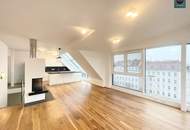 Bis Feb. 2028 befristet vermietete klimatisierte Dachgeschoss Maisonette mit 2 Terrassen und Kamin nahe Uno City!