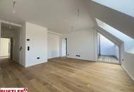 Top moderne Dachgeschosswohnung mit Terrasse &amp; Fernblick | Erstbezug am Reinlpark