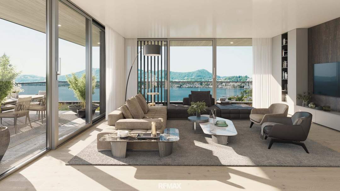 neuer Preis - Bright Side - außergewöhnliches Penthouse mit eigenem Pool in Gmunden am Sonnenhang