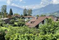 Baugrundstück, völlige Ruhelage, mitten im Grünen, Berg- u. Panorama-Blick, Feldkirch-Tisis, direkt ans Naherholungsgebiet grenzend, gigantische Sonnenuntergangs-Stimmung, in 6 Minuten per PKW ins Stadtzentrum Feldkirch, Bus-Station in 50 m.