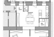 Drei Zimmer Gartenwohnung im Erstbezug mit Wärmepumpe und bester Ausstattung.