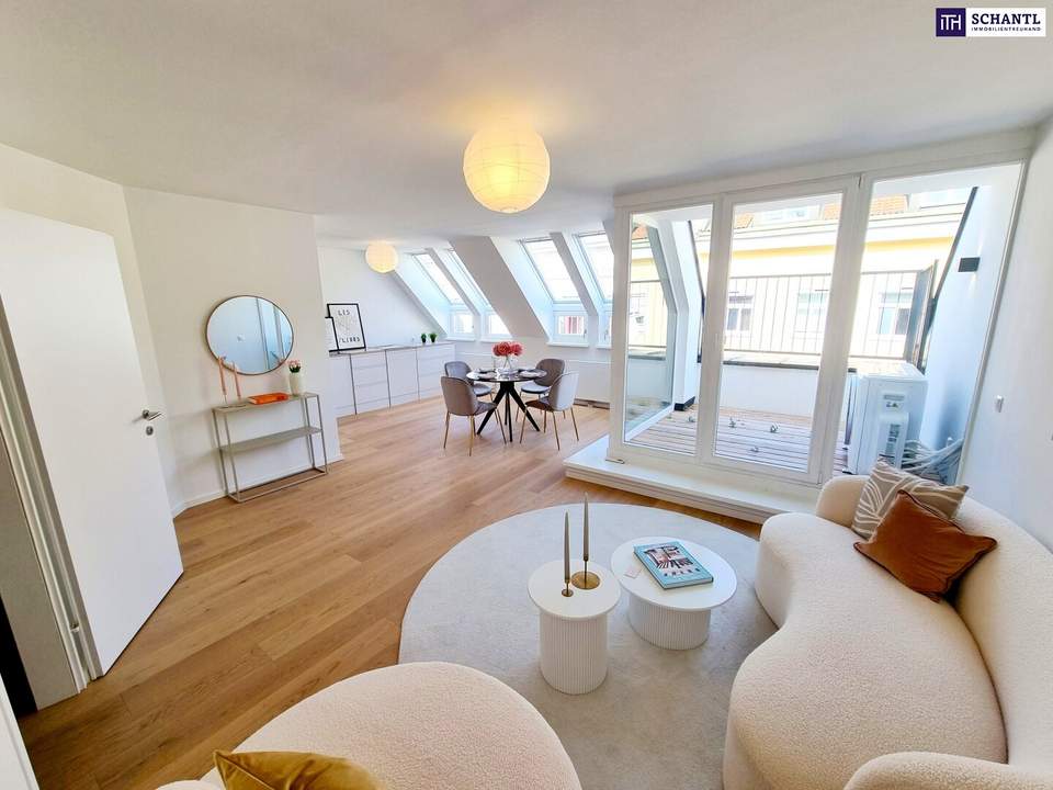 WOW! Familien-Wohnung im Dachgeschoss! Toll aufgeteilt + Zentrumsnah + 3 Zimmer mit Terrasse + Frisch saniert + Hauseigene Tiefgarage! Besser geht es nicht....