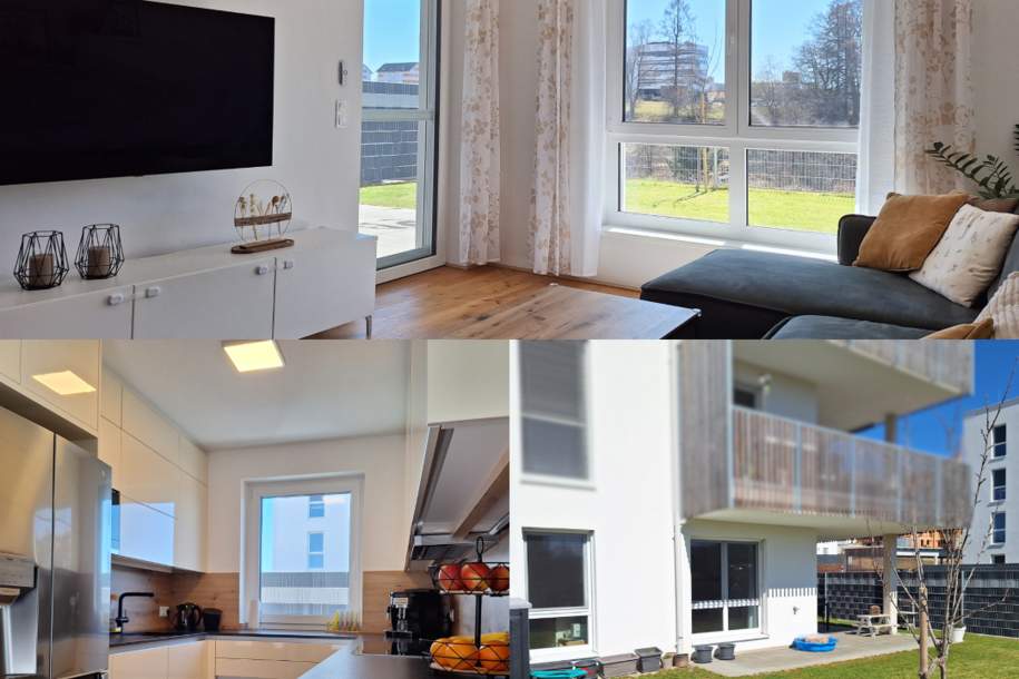 Exklusives Wohnen im Erdgeschoss: 4-Zimmer-Eigentumswohnung mit DAN Küche, Terrasse und Garten, Wohnung-kauf, 395.000,€, 4232 Freistadt