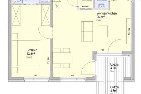 Moderner Neubau in zentraler Wohnlage mit Balkon, Wohnung-miete, 998,80,€, 1160 Wien 16., Ottakring