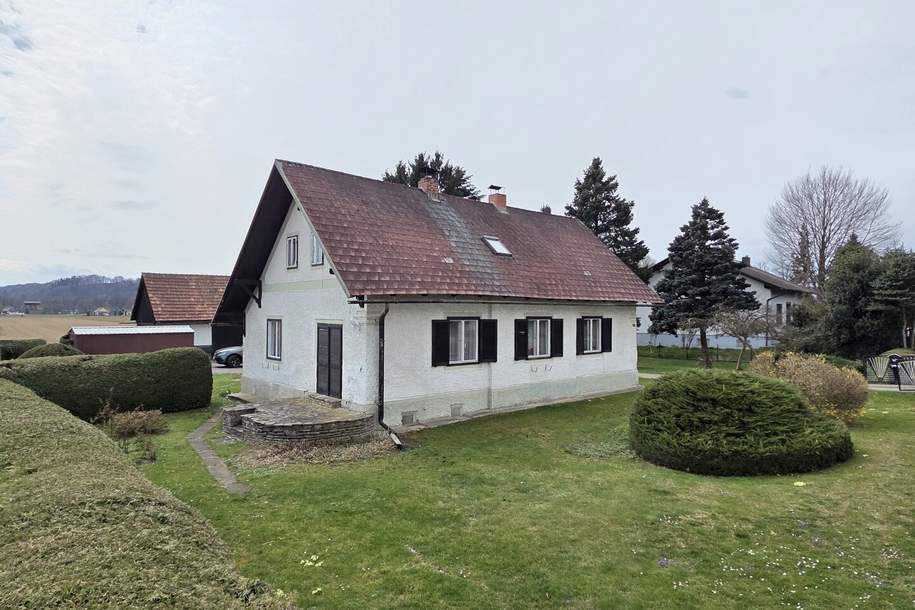 Älteres Dreigiebel- Wohnhaus samt zwei freistehenden Nebengebäuden sowie zwei Terrassen und großem Grundstück, Haus-kauf, 188.000,€, 8472 Leibnitz