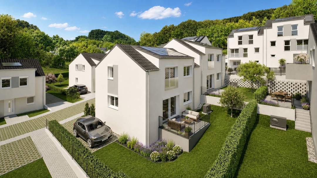 Hochwertige Doppelhaushälfte mit 175 m² Nutzfläche, Eigengarten, Keller & nachhaltigem Energiekonzept