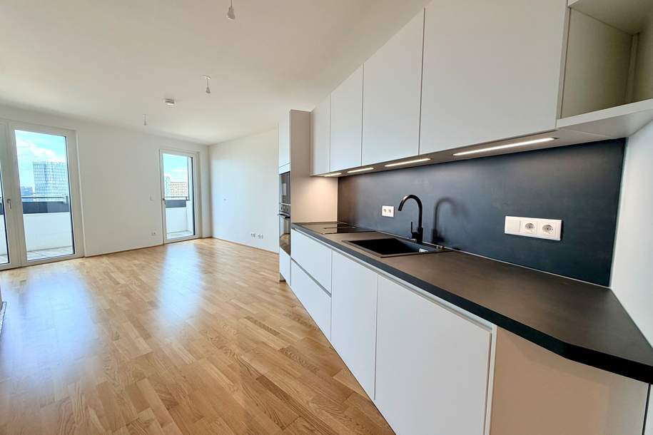 ERSTBEZUG am Hauptbahnhof: EXKLUSIVE DACHGESCHOSSWOHNUNG mit Dachgarten und wunderschönem Wienblick!, Wohnung-miete, 1.898,20,€, 1100 Wien 10., Favoriten