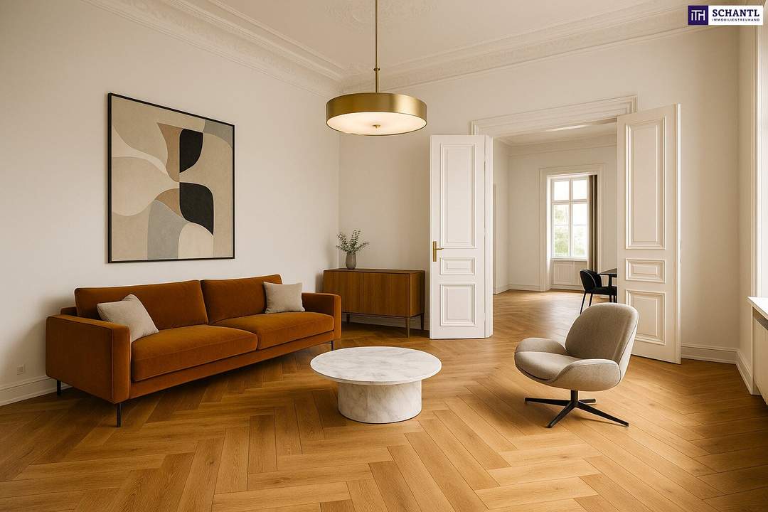 Stilvolles Wohnen in Bestlage - Erstbezug in Grinzing! Frisch saniertes Altbaujuwel + Tolle Lage und Anbindung + Perfekt aufgeteilte 3 Zimmer! Worauf warten Sie?