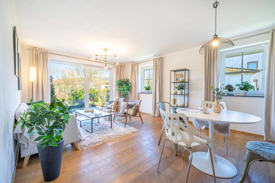 GartenTraum im nördlichen Flachgau – 3 Zimmer mit Terrasse und großem Garten in Irrsdorf, Wohnung-kauf, 479.000,€, 5204 Salzburg-Umgebung