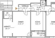 "Helle 3-Zimmer-Wohnung mit Loggia"