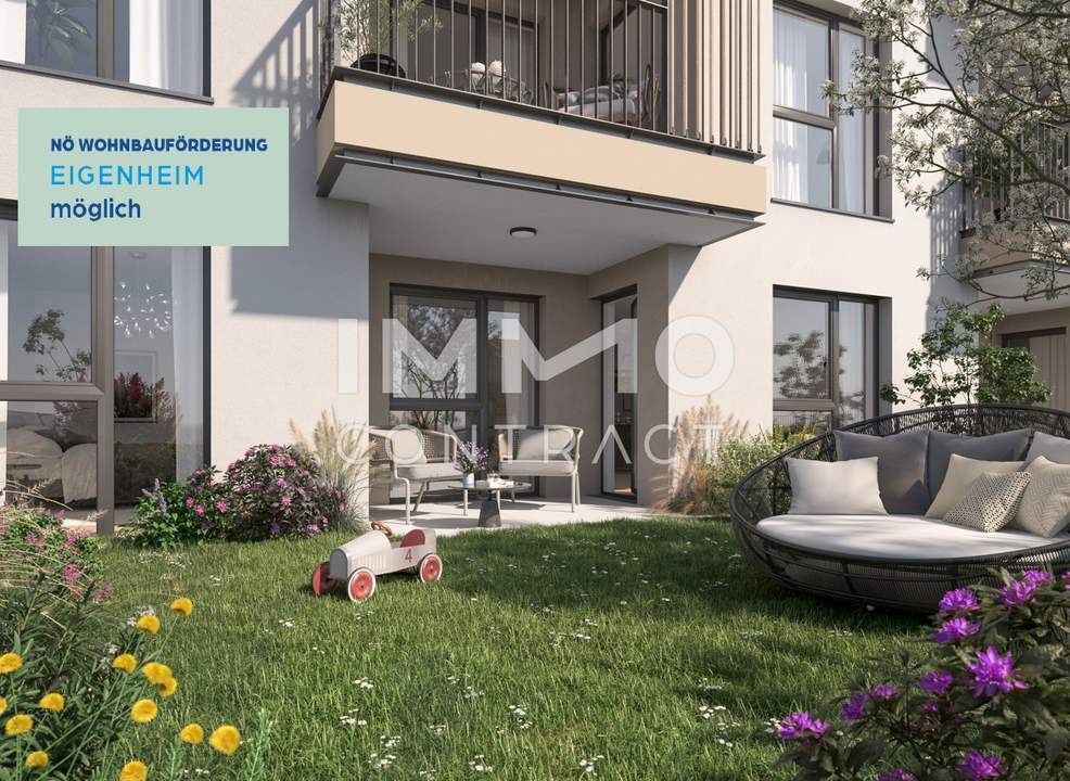4 Zimmer Gartenwohnung! Erstbezug!