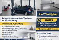 Mitbenutzer gesucht!!! Große Halle, Werkstatt mit Lichtkuppel, Sektionaltor 5m breit, 4,10m hoch und WC, inkl. PKW Parkplatz und 2 Hebebühnen