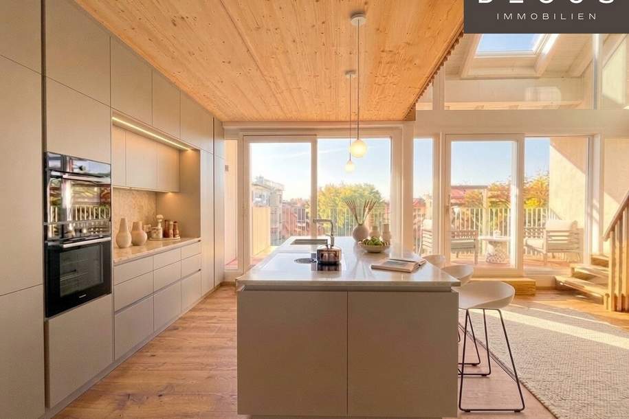 | TRAUMHAFTE DACHGESCHOSS-MAISONETTE | PENTHOUSE | ERSTBEZUG | 5 ZIMMER | LICHTDURCHFLUTET | LIFTZUGANG IN DIE 1. ETAGE | 2 FREIFLÄCHEN | TOP LAGE, Wohnung-kauf, 990.000,€, 8010 Graz(Stadt)