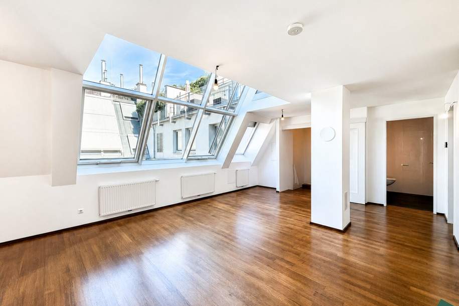 Exklusive DG-Maisonette mit Terrasse und spektakulärem Weitblick über Wien, Wohnung-miete, 3.490,00,€, 1010 Wien 1., Innere Stadt