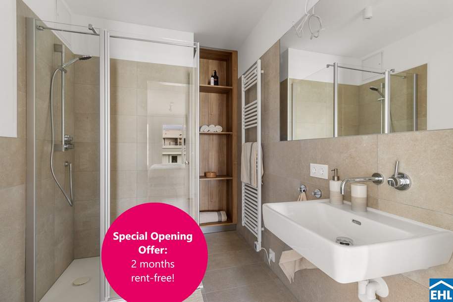 Special Opening Offer: 2 months rent-free!, Wohnung-miete, 2.412,10,€, 1200 Wien 20., Brigittenau