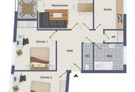 Wohnen mit Aussicht – gepflegte 3-Zimmer-Wohlfühlwohnung in zentrumsnaher Lage
