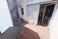 VIKTORGASSE, FERNBLICK, 84 m2 Dachgeschoß mit 30 m2 Terrasse, 2 Zimmer, Wohnküche, 2 Bäder, Parketten, U1-Nähe