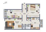 Leben in der Stadt, 3 Zimmer und 2 Balkone inklusive!