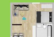 1,5 Z-Whg mit 220 qm Garten + TG Stellplatz