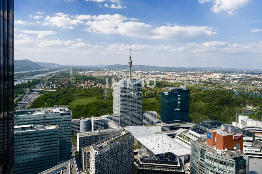 DC2 Tower: Erstbezug - 32. Etage NEW YORK Vibes, Wohnung-miete, 1.100,00,€, 1220 Wien 22., Donaustadt