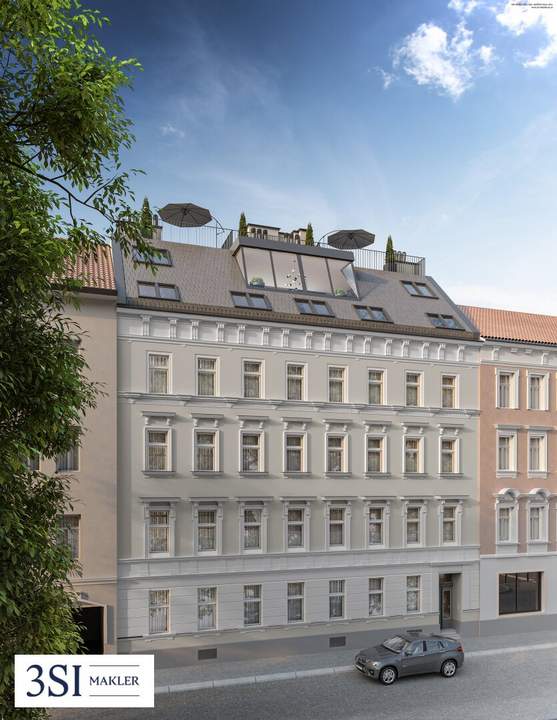 Baubewilligter Rohdachboden in gepflegtem Mittelzinshaus nahe U3-Hütteldorfer Straße
