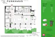 FUNKHAUS - Familienwohnung mit riesigem Wohnbereich und zwei Balkonen