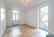 Neuwertige Zwei-Zimmer-Altbau-Wohnung mit Terrasse und Loggia! Absolute Ruhelage in herrlich begrüntem Innenhof nächst Naschmarkt!