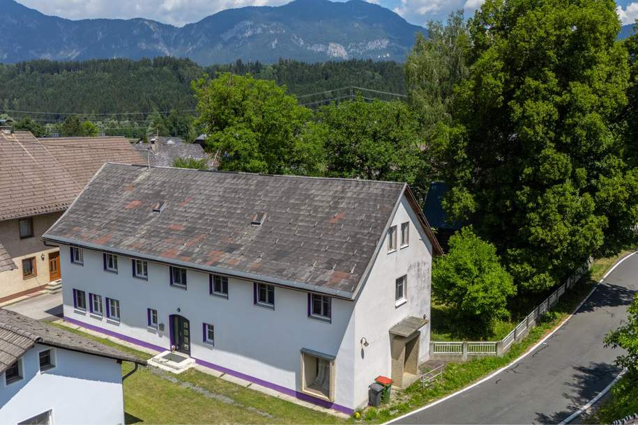 "3+1" Wohnhaus mit 3 Appartements + 1 großzügigen Wohneinheit im EG, Haus-kauf, 199.000,€, 9614 Hermagor