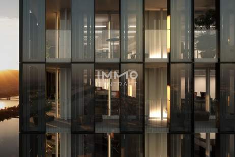 City-Studio mit Abendsonne im modernsten Hochhaus Österreichs -DC2, Wohnung-miete, 1.100,00,€, 1220 Wien 22., Donaustadt