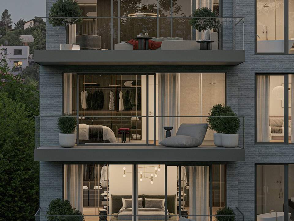 Lichtdurchflutete Luxus-Dachgeschoss-Wohnung mit Terrasse