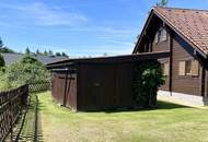 Bestens erreichbares skandinavisches Blockhaus mit viel Platz inmitten des Waldviertels!