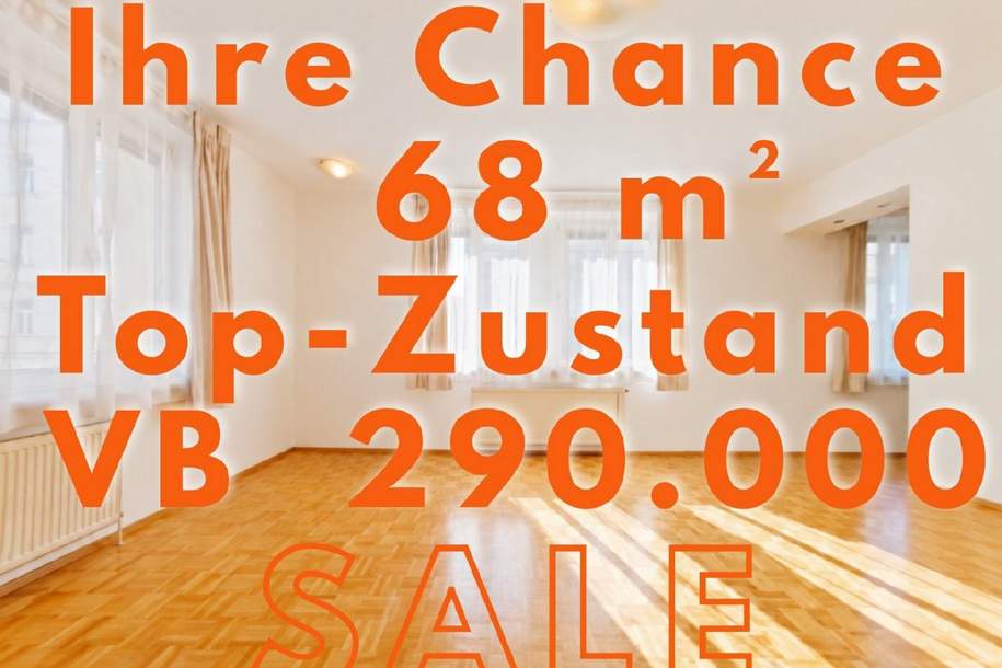 IHRE CHANCE FÜR DEN 5., TOP-ZUSTAND: 68 m² CITY-APARTMENT +BACHERPLATZ-NÄHE +SCHLOSS-QUADRAT-NÄHE, Wohnung-kauf, 290.000,€, 1050 Wien 5., Margareten