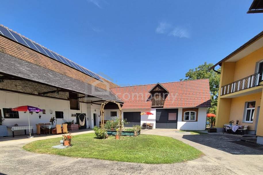 Wohnhaus mit 4 Wohneinheiten + 440 m² Nebengebäude + 1,92 ha Grund – außergewöhnliches Anwesen mit vielen Möglichkeiten!, Haus-kauf, 549.000,€, 8484 Südoststeiermark