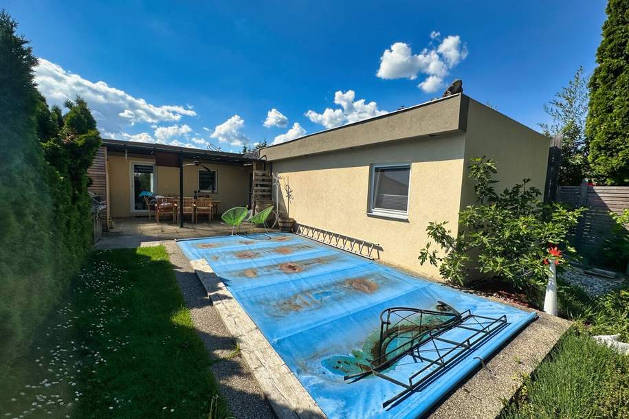 modernisiertes Ferienhaus mit Garage und Gartenhäuschen auf Pachtgrund in Neufeld am See zu verkaufen, Haus-kauf, 189.000,€, 2491 Eisenstadt-Umgebung